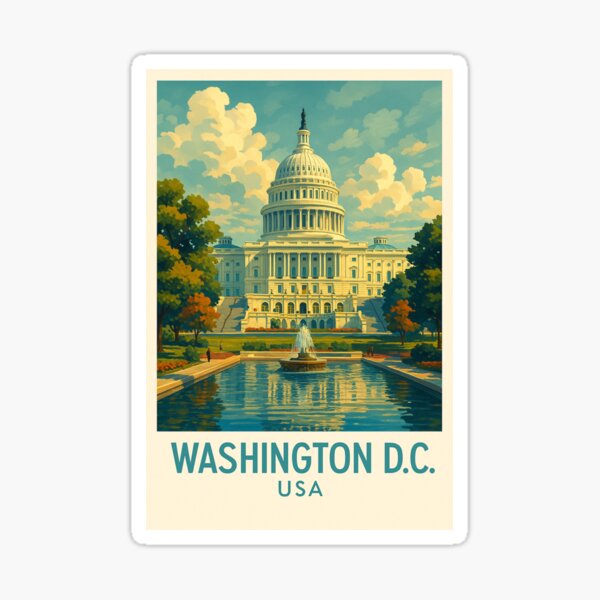 Item preview, Washington D.C Animated Poster designed and sold by Metroprint.