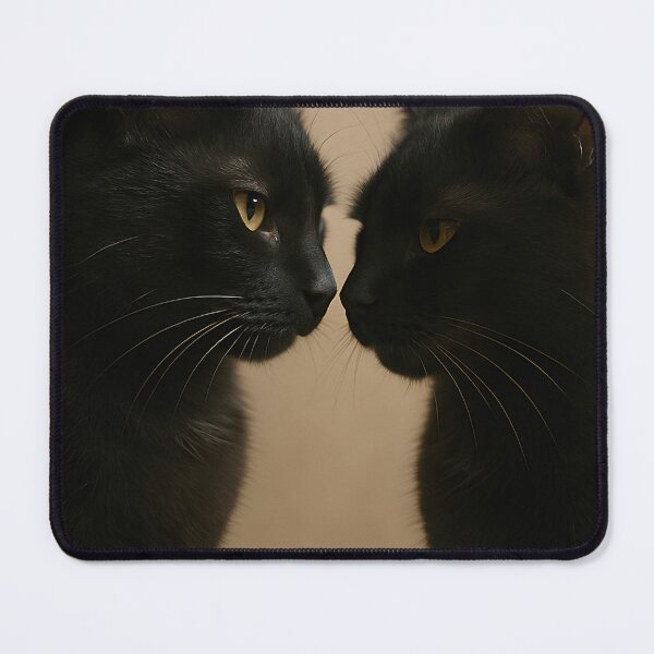Item preview, Little Look, Big Love – Two Black Cats in a Quiet Moment designed and sold by HugoTrader.