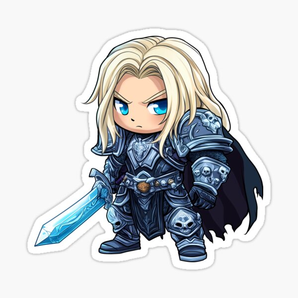 Item preview, Arthas Menethil World of Warcraft Chibi designed and sold by MoranaRed.