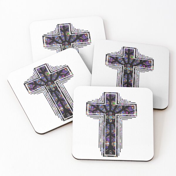 Item preview, Beautiful Stained Glass Cross Merch designed and sold by doodlearts7.