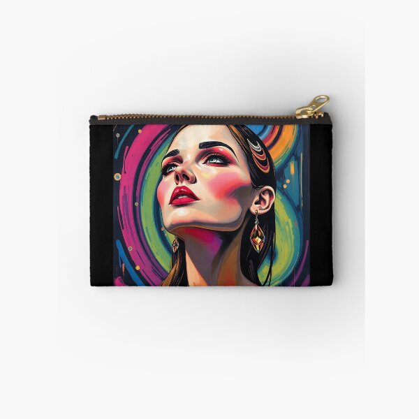Item preview, Psychedelic Woman with Swirling Colors designed and sold by ArtMorphStudio.