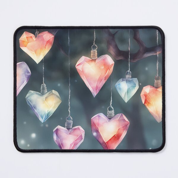 Item preview, Glowing Ice Hearts designed and sold by CalmnessbyChoice.