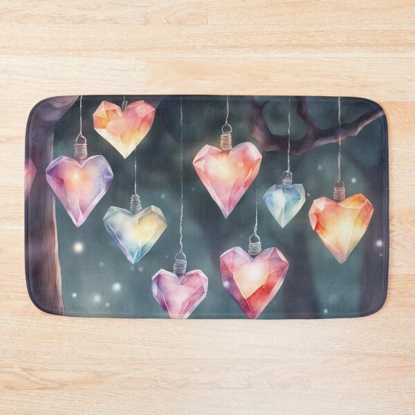 Item preview, Glowing Ice Hearts designed and sold by CalmnessbyChoice.