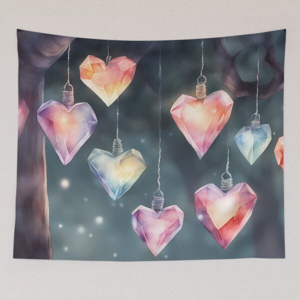 Item preview, Glowing Ice Hearts designed and sold by CalmnessbyChoice.