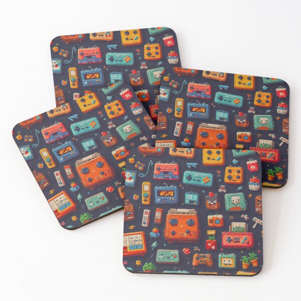 Item preview, Retro Video Game Pattern designed and sold by RadManDesigns.