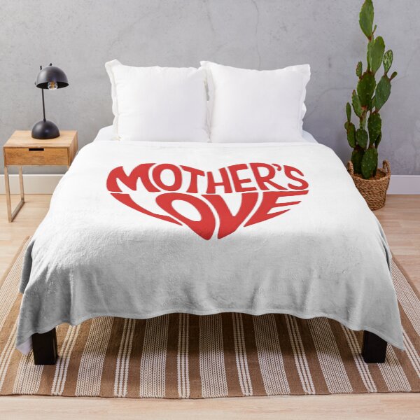 Item preview, Heart-Shaped "MOTHER'S LOVE" Poster Typography Design designed and sold by Hooodify.