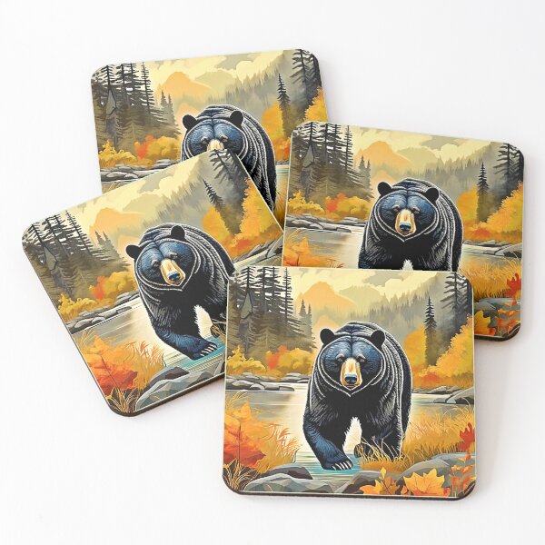Item preview, Forest Black Bear Autumn designed and sold by Health And Fitness Posts e-Store.