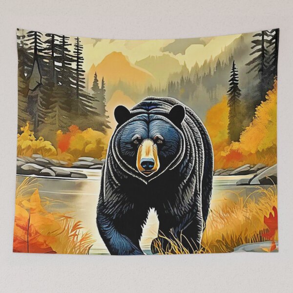 Item preview, Forest Black Bear Autumn designed and sold by Health And Fitness Posts e-Store.