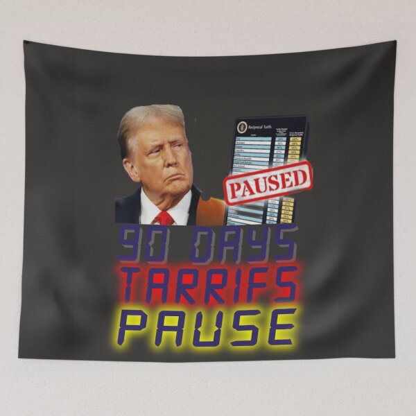 Item preview, Tariffs paused  President trump photo  designed and sold by  Mudikeys.