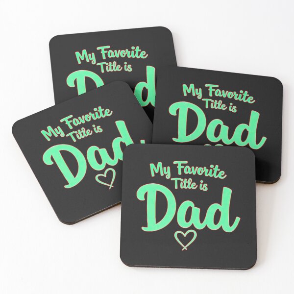 Item preview, My Favorite Title Is Dad: Heartfelt Father's Day Text  Art designed and sold by elynne9.