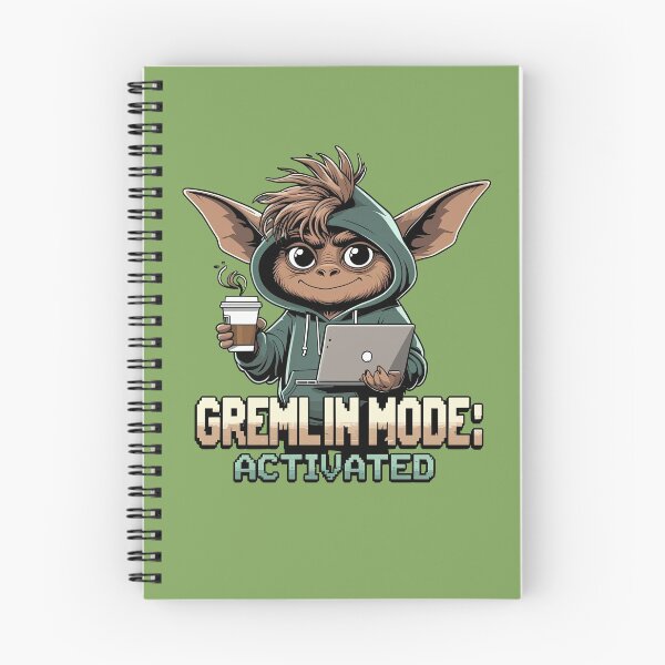 Item preview, Gremlin mode activated – Funny Gremlin design with laptop & coffee designed and sold by ApriNoeScor.