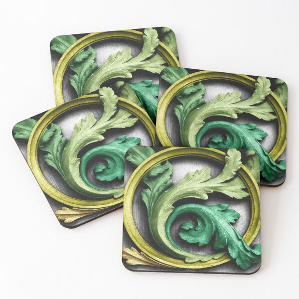 Item preview, three green leaves designed and sold by EmmePonsImages.