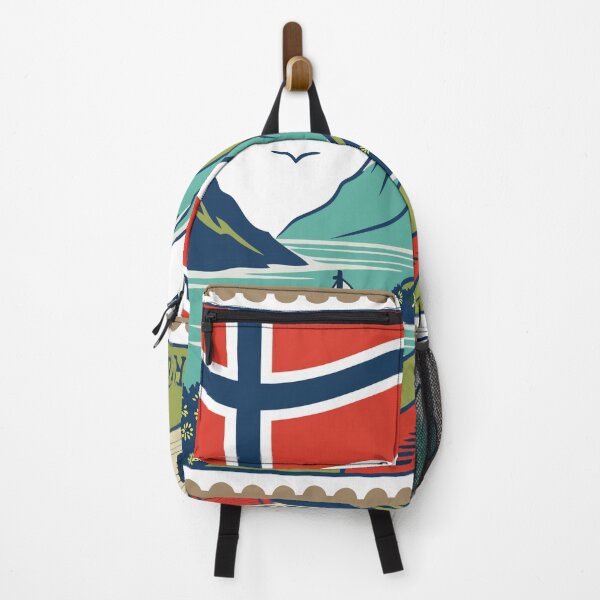 Item preview, Vintage Stamp Design Featuring Norway Landscape designed and sold by NOMADIC ART.