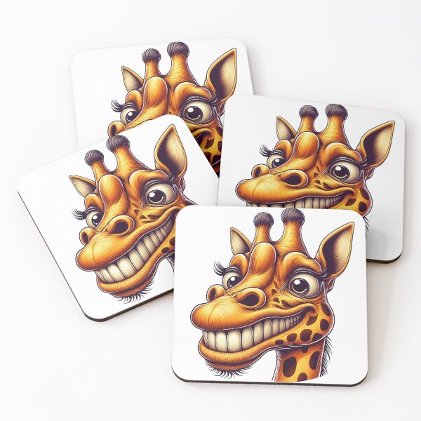 Item preview, Funny Whimsical Giraffe Art - Playful Wildlife Illustration designed and sold by latelierdechris.