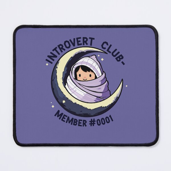 Item preview, Introvert Club – Cozy moon design for introverts designed and sold by ApriNoeScor.