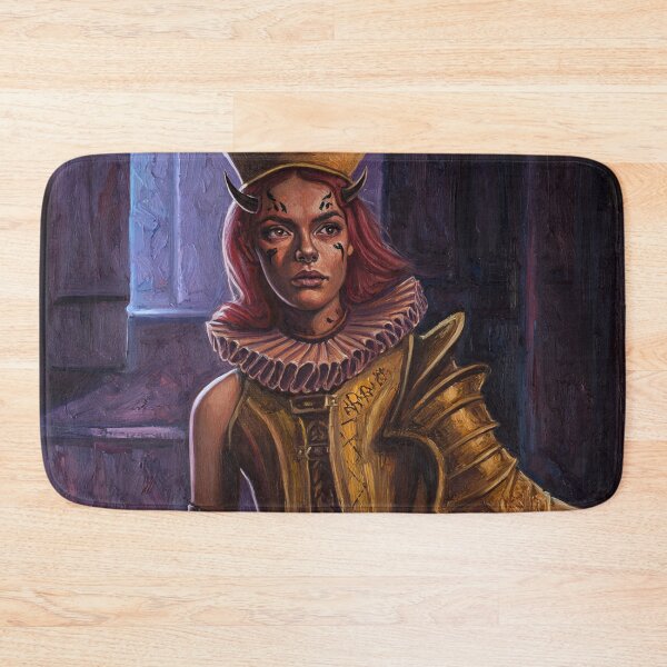 Item preview, Fantasy RPG style Demon Girl illustration painting art designed and sold by Vintage Designs +.