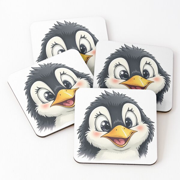 Item preview, Funny Cheerful Penguin Design - Cute Arctic Illustration designed and sold by latelierdechris.