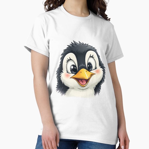 Vista previa del artículo con la obra «Diseño de pingüino alegre y divertido: linda ilustración ártica», diseñado y vendido por latelierdechris.