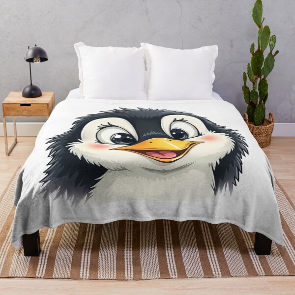 Item preview, Funny Cheerful Penguin Design - Cute Arctic Illustration designed and sold by latelierdechris.