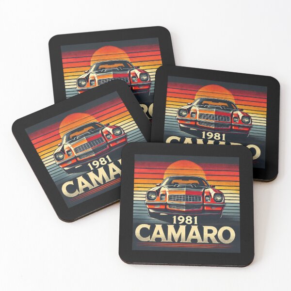 Aperçu de l'œuvre Camaro rétro 1981 Sunset créée et vendue par TheArtOfCar.