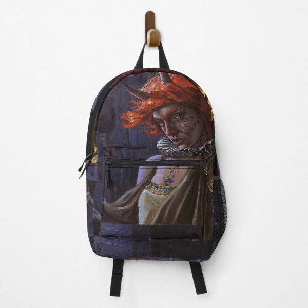 Item preview, Fantasy RPG style Demon Girl illustration painting art designed and sold by Vintage Designs +.