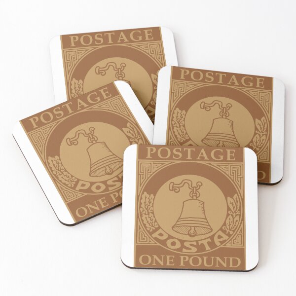 Item preview, One Pound Royal – Vintage Postage Stamp Sticker Art designed and sold by NOMADIC ART.