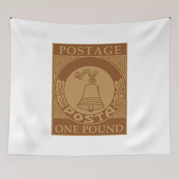 Item preview, One Pound Royal – Vintage Postage Stamp Sticker Art designed and sold by NOMADIC ART.