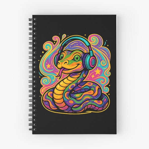Item preview, Psychedelic Boa Constrictor Listening to Music designed and sold by Ambient Mind Design.