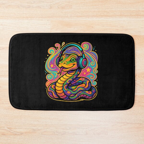 Item preview, Psychedelic Boa Constrictor Listening to Music designed and sold by Ambient Mind Design.