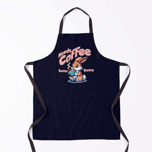 Item preview, Some bunny needs coffee – cute bunny with coffee cup for dark designed and sold by Pearl67.
