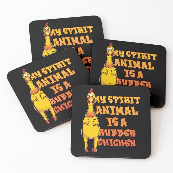 Item preview, Rubber Chicken Is My Spirit Animal designed and sold by MonkiFlipp.