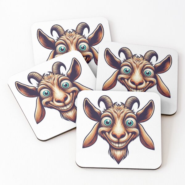Item preview, Funny Goat Art - Playful Farm Illustration designed and sold by latelierdechris.