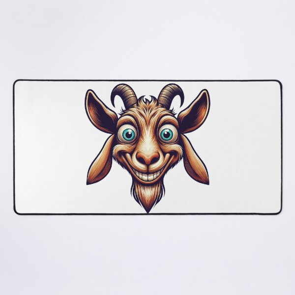 Item preview, Funny Goat Art - Playful Farm Illustration designed and sold by latelierdechris.