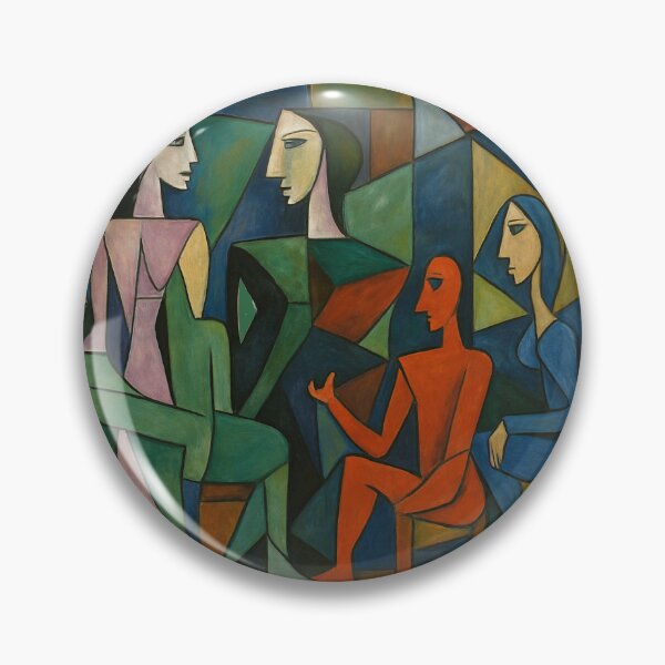 Item preview, Le Corbusier colourful gathering - Cubism Style designed and sold by SLGA-Designs.