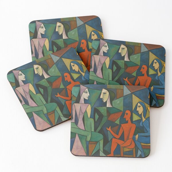 Item preview, Le Corbusier colourful gathering - Cubism Style designed and sold by SLGA-Designs.