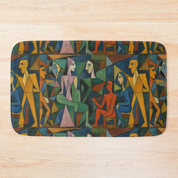 Item preview, Le Corbusier colourful gathering - Cubism Style designed and sold by SLGA-Designs.