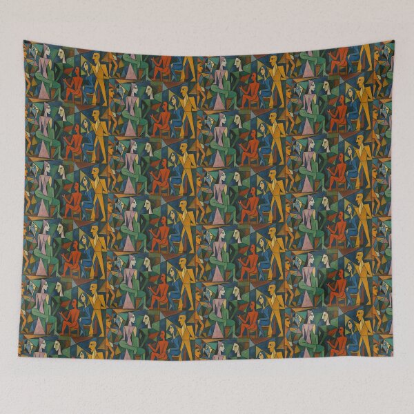Item preview, Le Corbusier colourful gathering - Cubism Style designed and sold by SLGA-Designs.