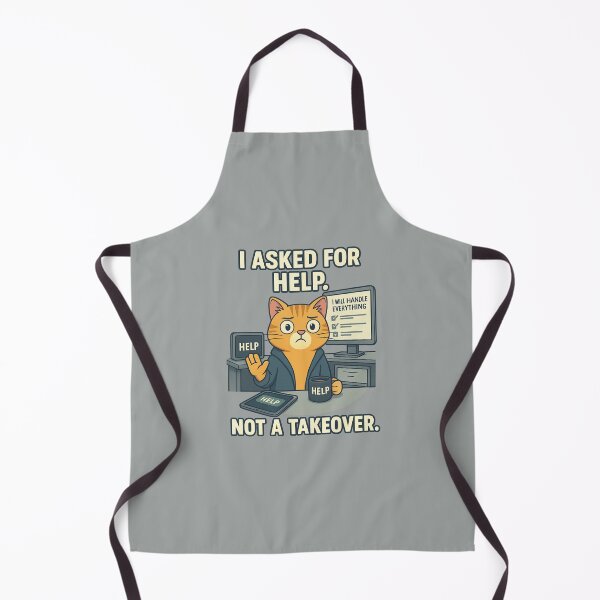 Item preview, AI Overload Cat Asked for Help Not Takeover designed and sold by memememescat.