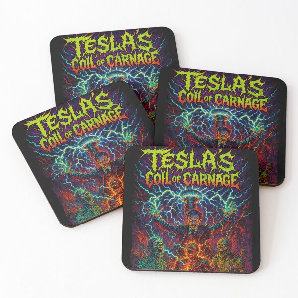 Item preview, Tesla's Coil of Carnage - Zombie Death Metal Scientist designed and sold by DreamCraze.