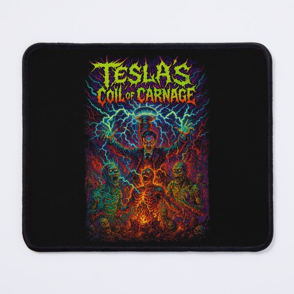 Item preview, Tesla's Coil of Carnage - Zombie Death Metal Scientist designed and sold by DreamCraze.