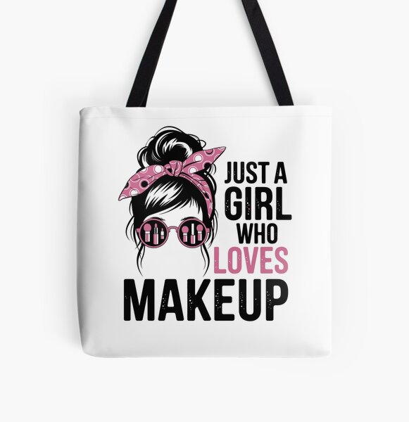 Vista previa del artículo con la obra «solo una chica que ama el maquillaje», diseñado y vendido por jkrphoto.