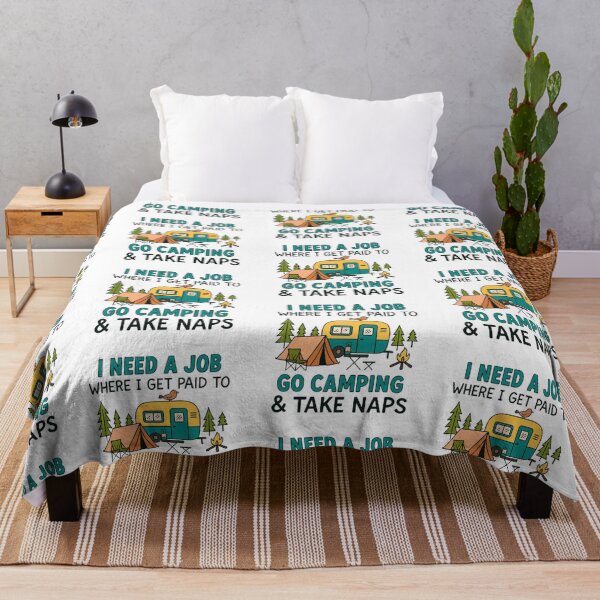 Item preview, Funny Camping Job Quote - Go Camping & Take Naps Design designed and sold by Campingeve.