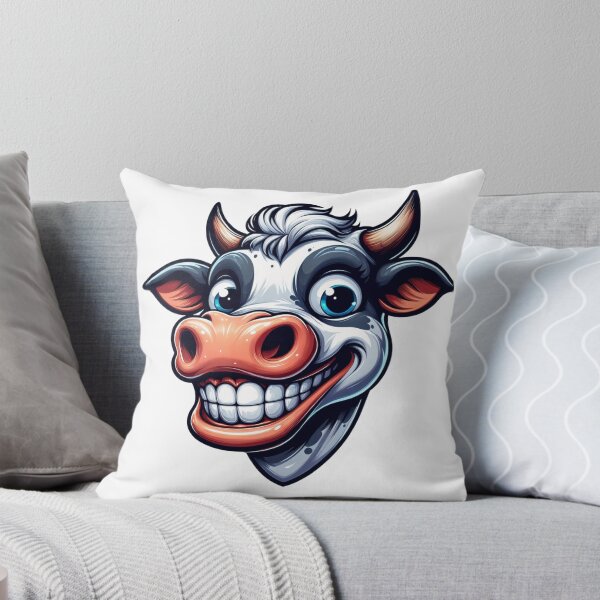 Item preview, Funny Quirky Cow Illustration - Humorous Farm Animal Design designed and sold by latelierdechris.