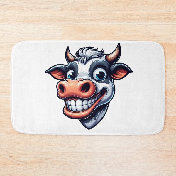 Item preview, Funny Quirky Cow Illustration - Humorous Farm Animal Design designed and sold by latelierdechris.