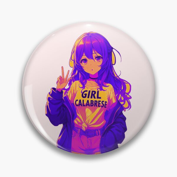 Item preview, Calabrese Girl Manga – Proud Italian Roots | Cute Italian Girl Shirt anime girlies, ragazza di anime art, designed and sold by Design by Anthony .