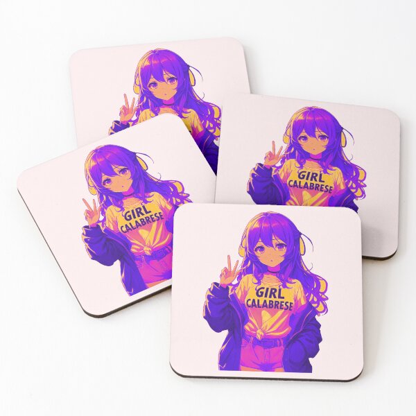 Item preview, Calabrese Girl Manga – Proud Italian Roots | Cute Italian Girl Shirt anime girlies, ragazza di anime art, designed and sold by Design by Anthony .