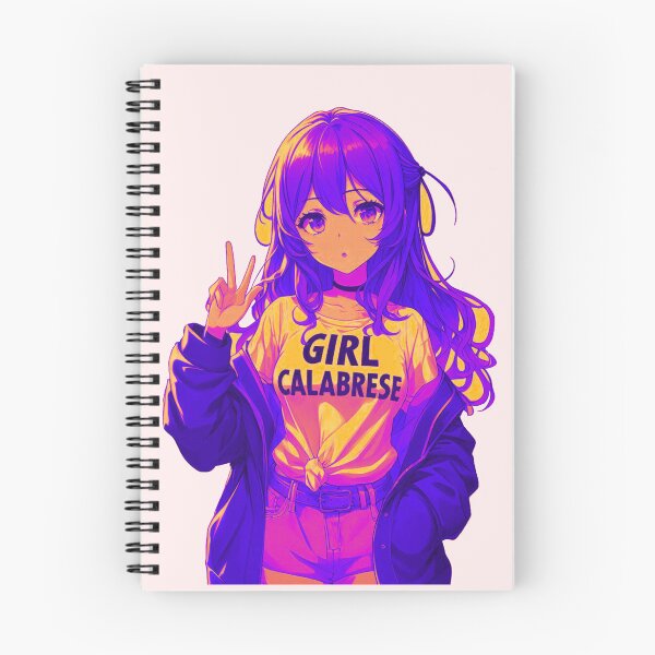 Item preview, Calabrese Girl Manga – Proud Italian Roots | Cute Italian Girl Shirt anime girlies, ragazza di anime art, designed and sold by Design by Anthony .