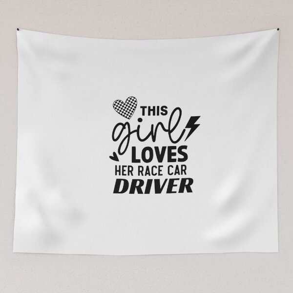 Item preview, This Girl Loves Her Race Car Driver - Formula Racing Addict Love designed and sold by TeesYouWant.