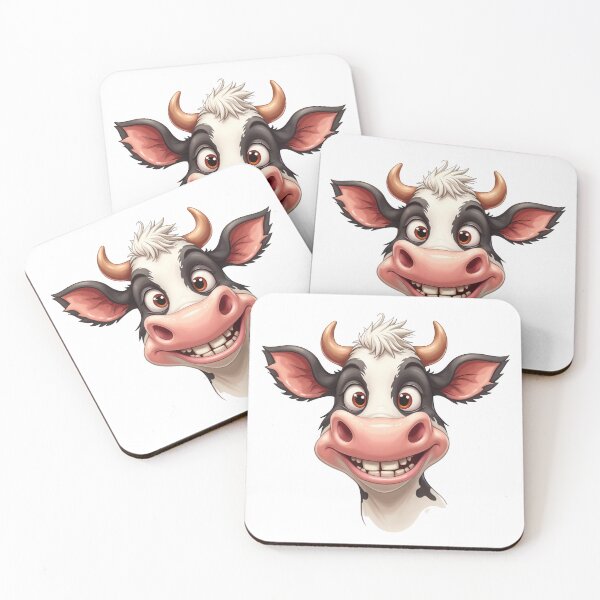 Item preview, Funny Quirky Cow Illustration - Humorous Farm Animal Design designed and sold by latelierdechris.