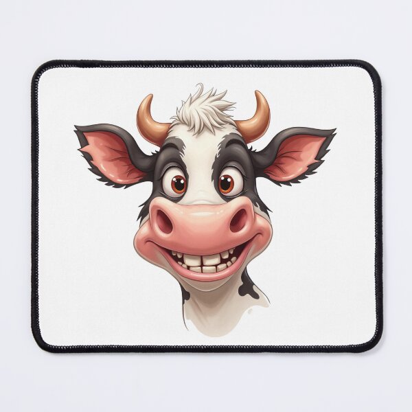 Item preview, Funny Quirky Cow Illustration - Humorous Farm Animal Design designed and sold by latelierdechris.